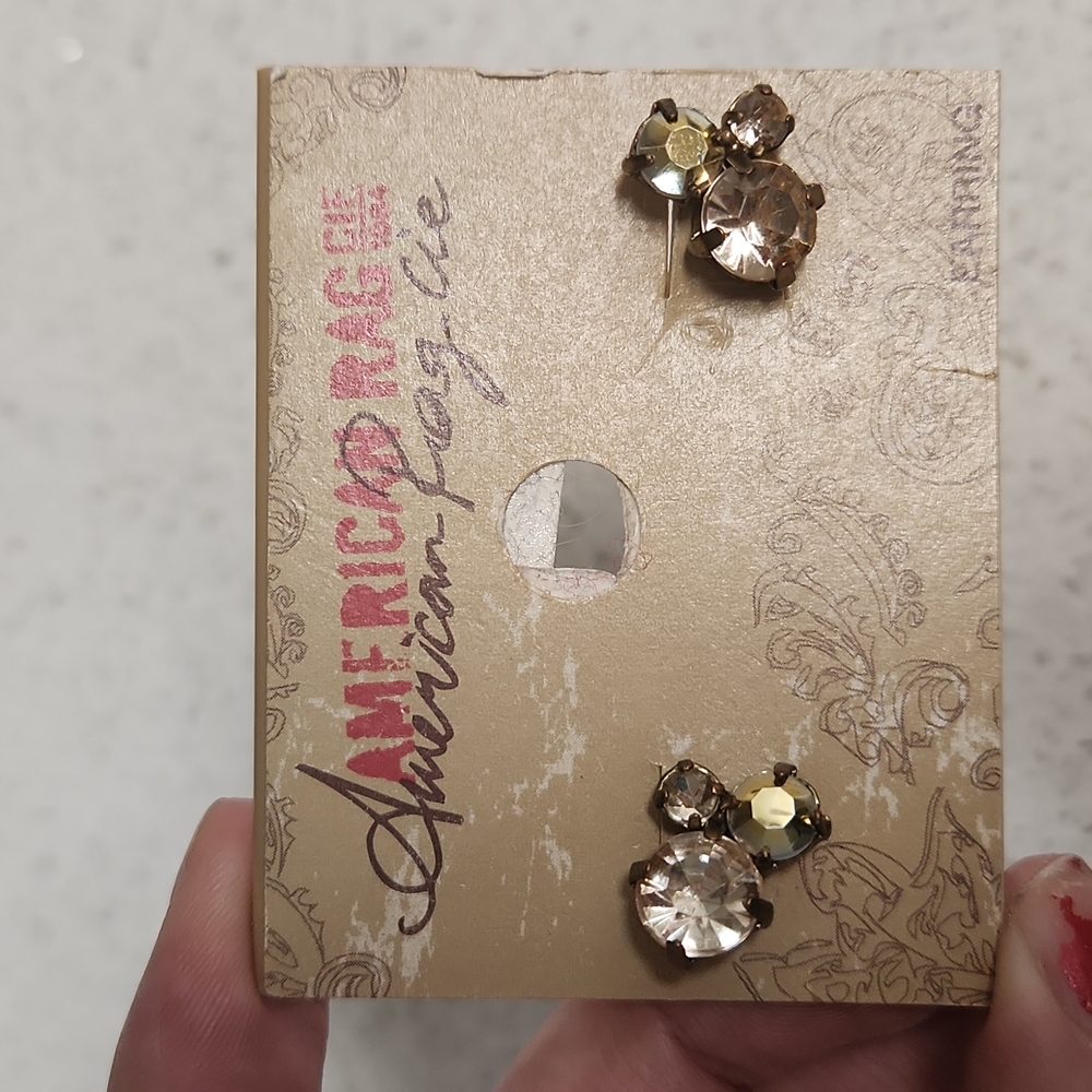 American Rag Stone Cluster Stud Earrings